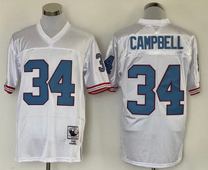 Earl Campbell Houston Oilers Mitchell & Ness Jersey WHITE