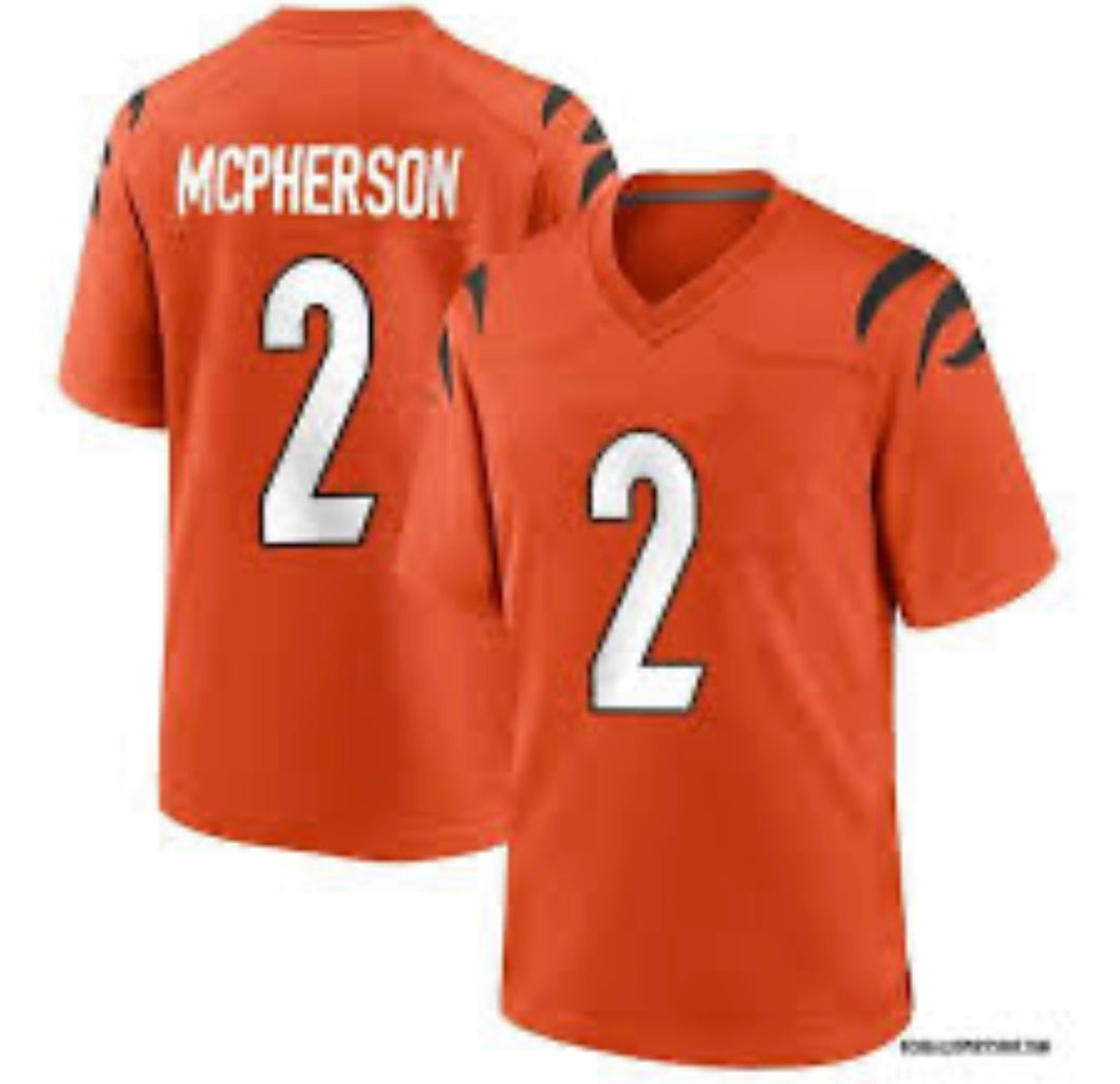 Evan McPherson Cincinnati Bengals NFL Jersey Orange Nike