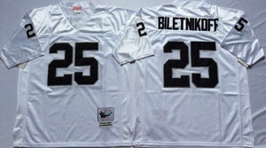 Fred Biletnikoff Oakland Raiders NFL Mitchell & Ness Jersey White