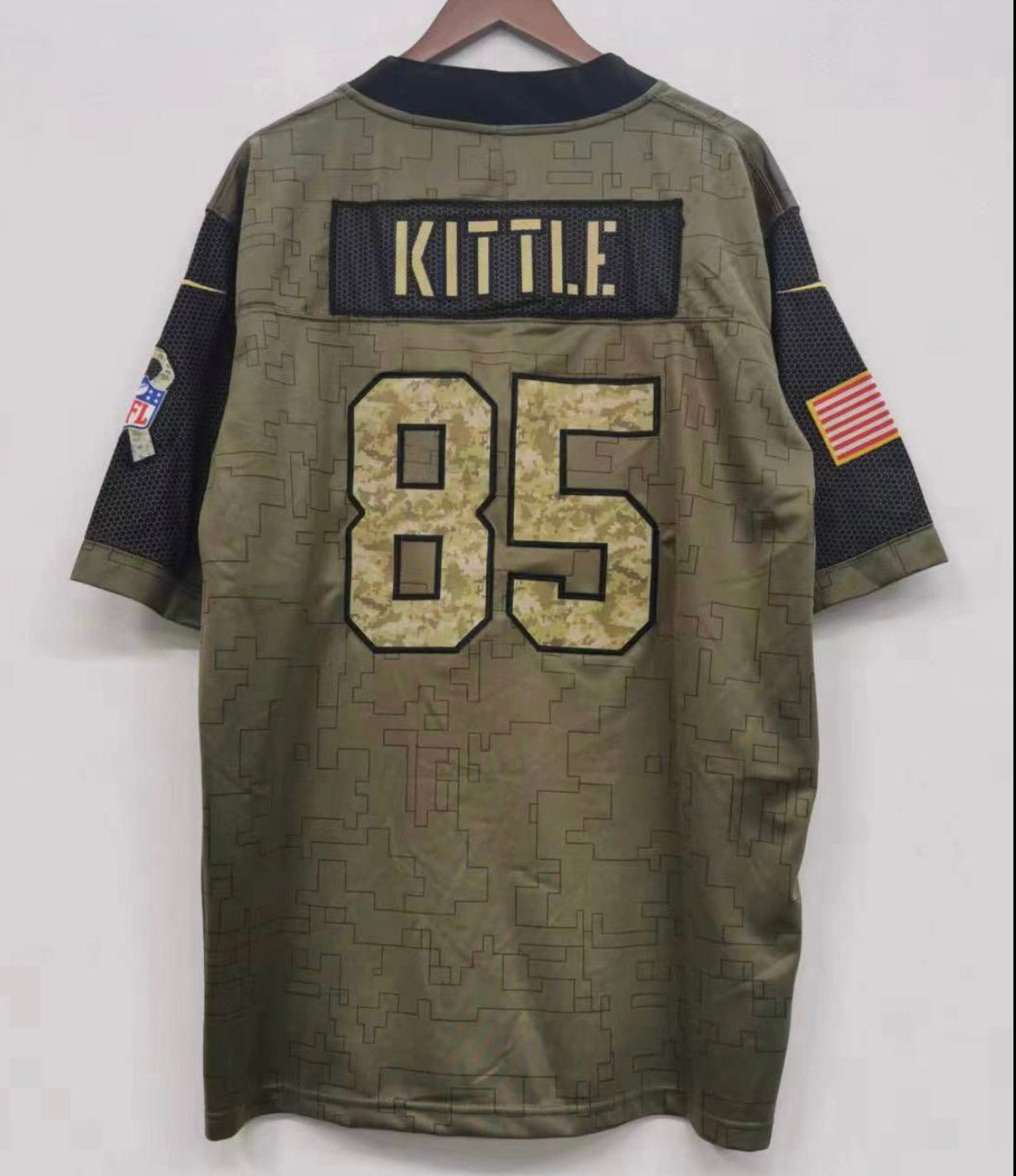 George Kittle San Francisco 49ers Nike military salute to service