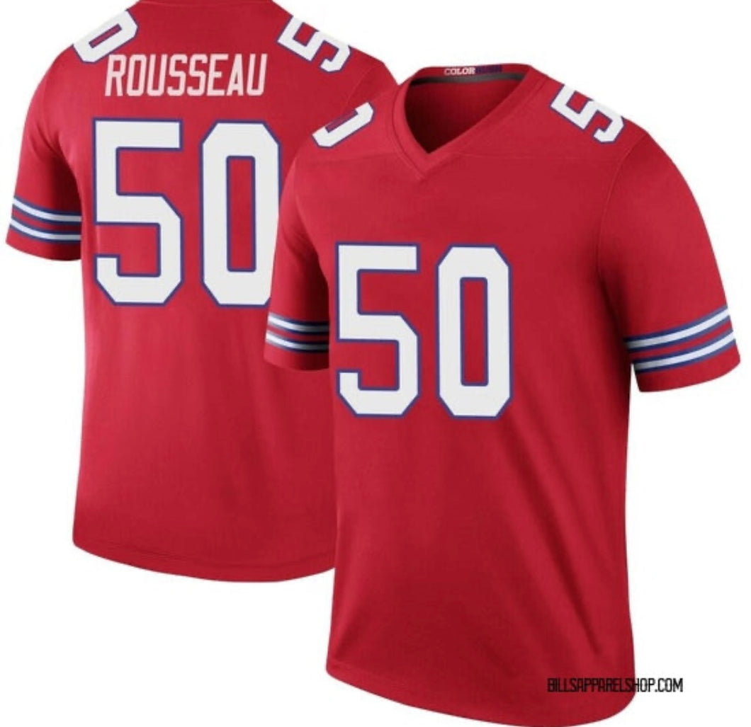 Gregory Rousseau Buffalo Bills NFL Nike Jersey red Nike