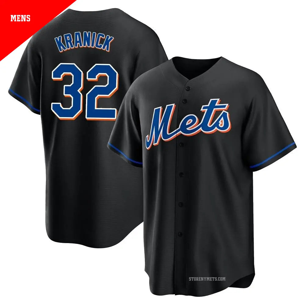 Max Kranick New York Mets Official MLB Nike Jersey Black