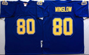 Kellen Winslow San Diego Chargers Jersey Mitchell & Ness blue