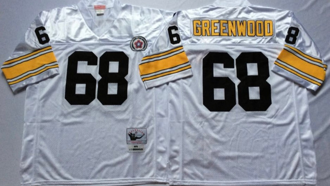 L.C. Greenwood Pittsburgh Steelers Jersey Mitchell & Ness white