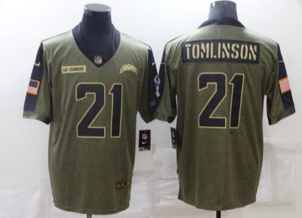 Ladainian Tomlinson Los Angeles Chargers Nike military salute to service Jersey