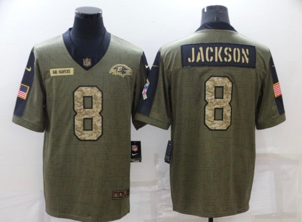 Lamar Jackson Baltimore Ravens Nike military salute to service Jersey