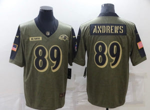 Mark Andrews Baltimore Ravens Nike military salute to service Jersey