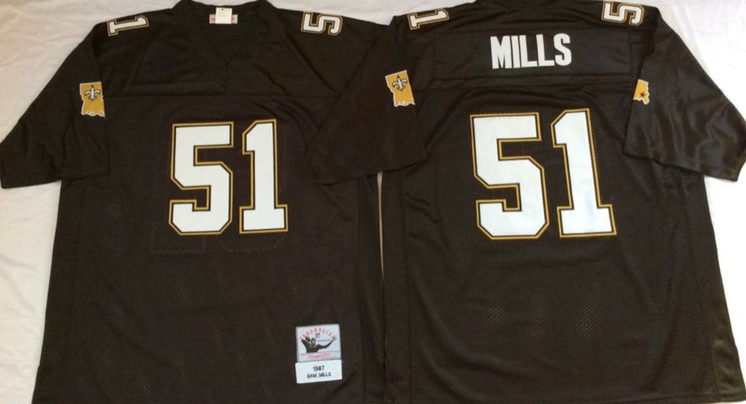 Sam Mills New Orleans Saints official NFL Jersey Mitchell & Ness