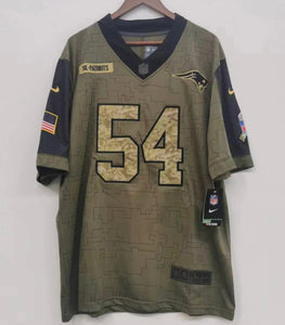 Tedy Bruschi New England Patriots military salute to service Jersey