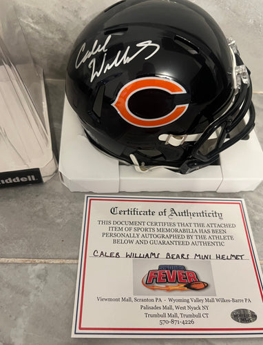 Caleb Williams Autographed Chicago Bears Mini Helmet with COA