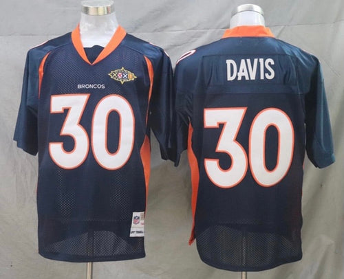 Terrell Davis Mitchell & Ness Denver Broncos Jersey Blue