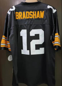 Terry Bradshaw Pittsburgh Steelers Classic Authentics Jersey Black