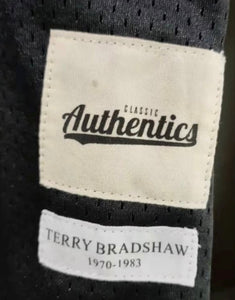 Terry Bradshaw Pittsburgh Steelers Classic Authentics Jersey Black