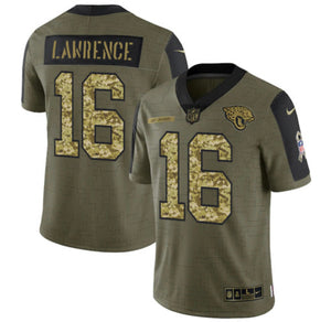 Trevor Lawrence Jacksonville Jaguars military salute to service Jersey