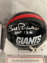 Bill Parcells New York Giants Autographed  Mini Helmet with COA