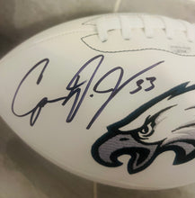 Cooper DeJean Autographed Philadelphia Eagles Football with COA & Photo signing
