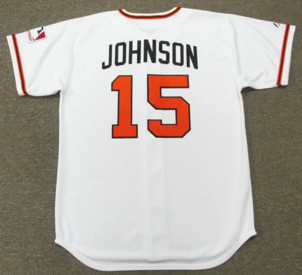 Davey Johnson Baltimore Orioles Official MLB Majestic Jersey
