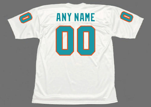 Any name & Number 1970’s Miami Dolphins NFL Mitchell & Ness jersey white