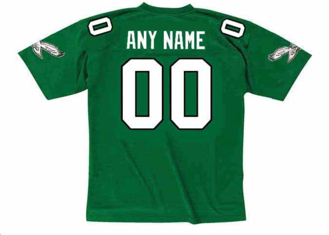 Any name & Number 1980s early 90’s Philadelphia Eagles NFL Mitchell  & Ness Jersey