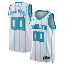 Choose Any Name & Number customized Charlotte Hornets YOUTH KIDS Official NBA Jordan brand Jersey white
