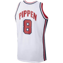Scottie Pippen USA Olympic Basketball Jersey Mitchell & Ness white