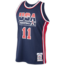 Karl Malone YOUTH KIDS USA Basketball Olympic Mitchell & Ness Jersey