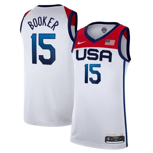 Devin Booker USA Basketball Olympic Nike Jersey White