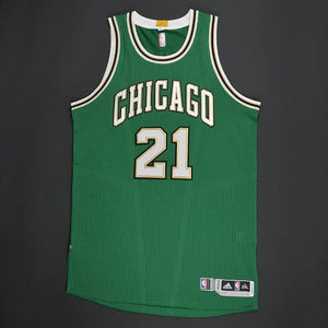 Patrick's Day Bulls Green Jersey Jimmy Butler Chicago Bulls