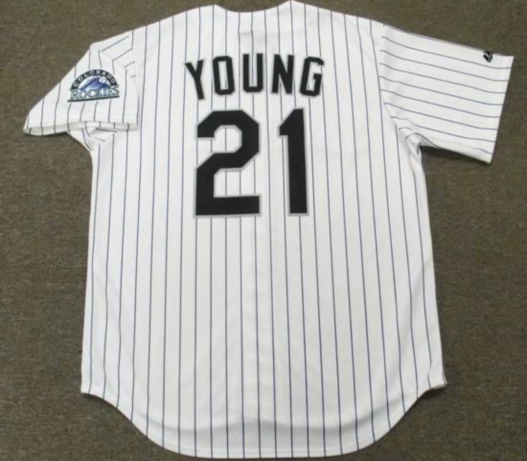 Eric Young Colorado Rockies Official MLB Majestic Jersey