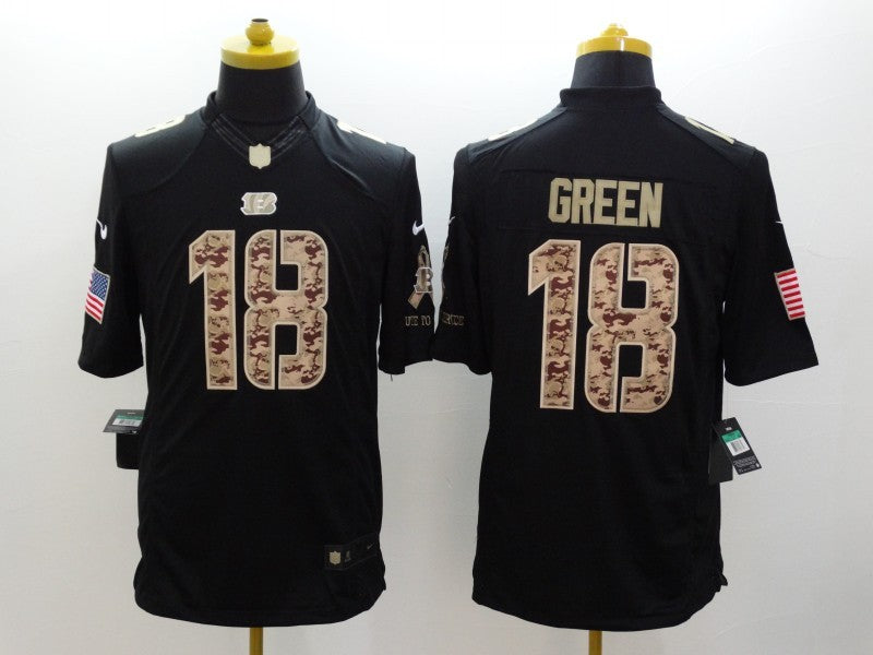 AJ Green Cincinnati Bengals military salute to service Jersey Classic Authentics