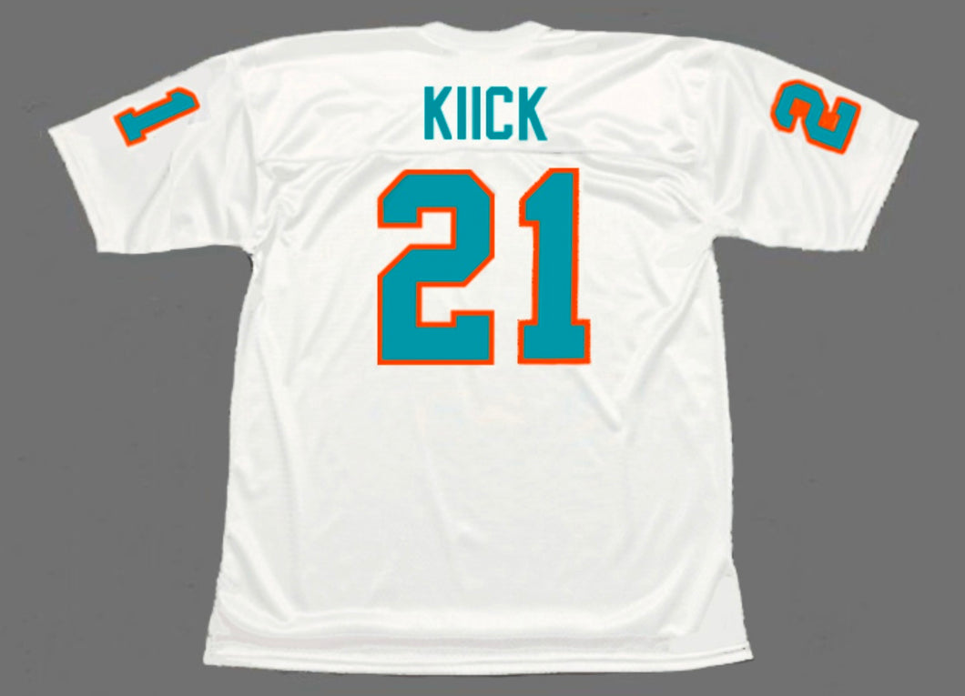 Jim Kiick Miami Dolphins NFL Mitchell &  Ness Jersey white