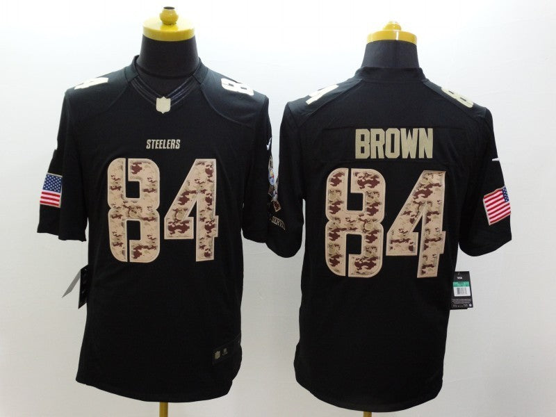 Antonio Brown Pittsburgh Steelers Nike NFL Salute to Service Jersey Black