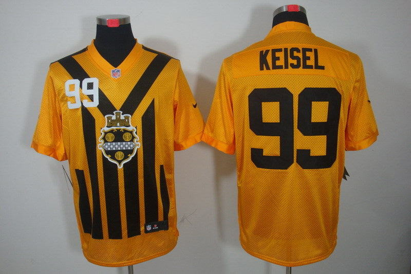 Brett Keisel Pittsburgh Steelers NFL Nike Jersey yellow