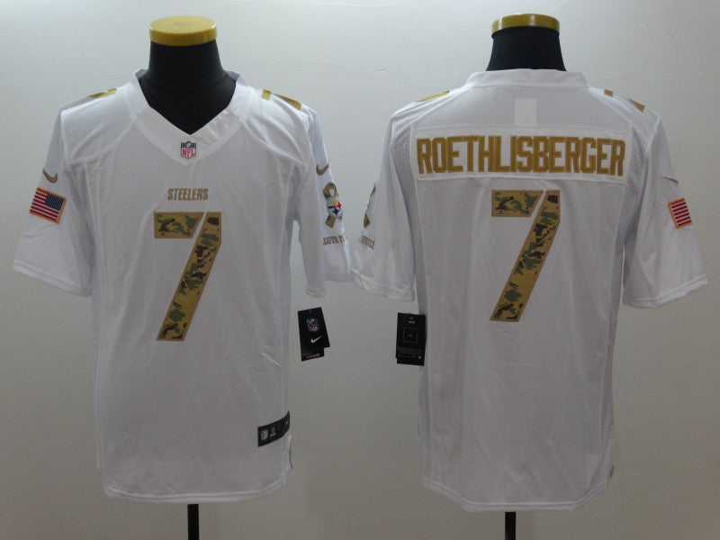 Ben Roethlisberger Pittsburgh Steelers Nike NFL Salute to Service Jersey white