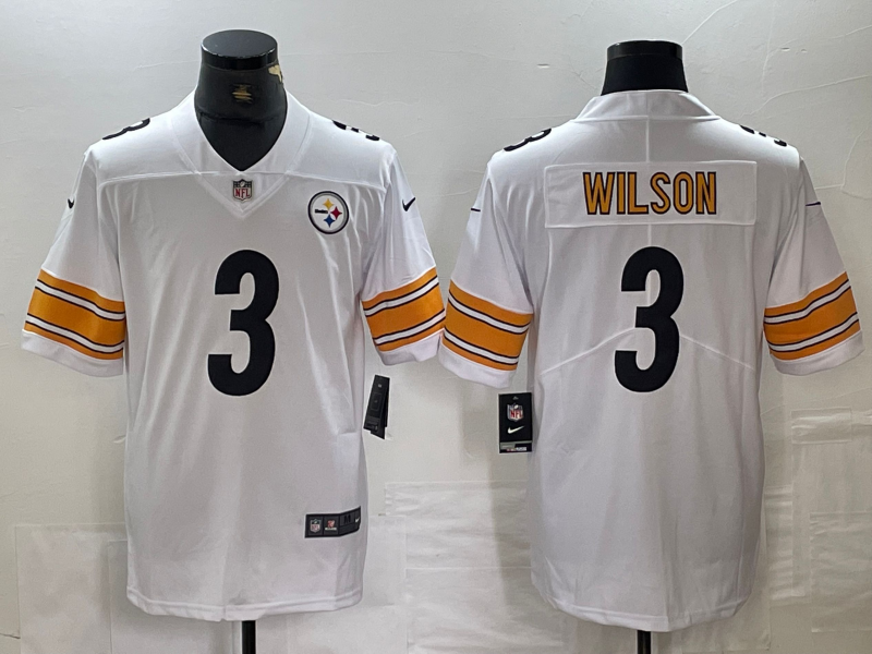 Russell Wilson Pittsburgh Steelers Jersey Nike White