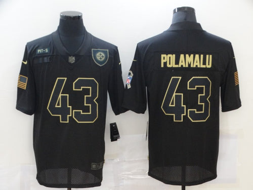 Troy Polamalu Pittsburgh Steelers Nike NFL Salute to Service Jersey black