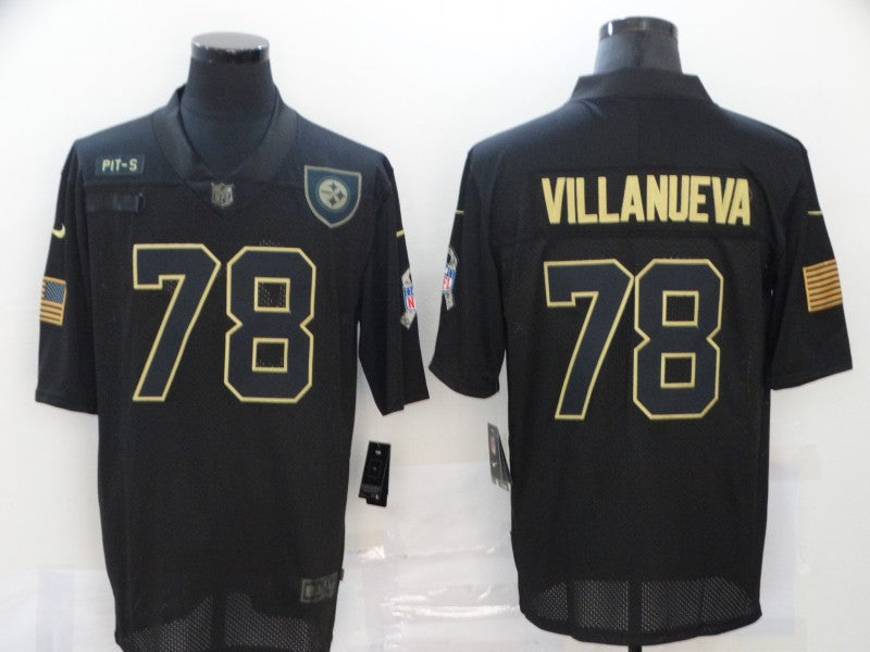 Alejandro Villanueva Pittsburgh Steelers Nike NFL Salute to Service Jersey black