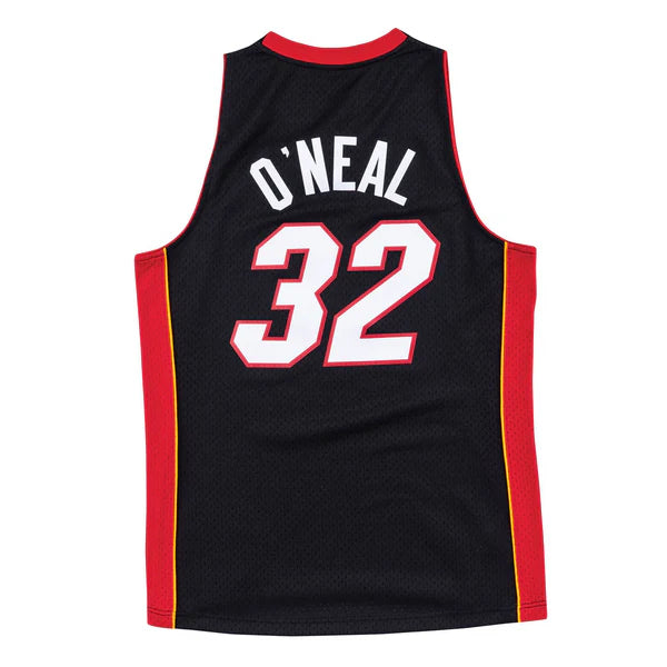 Shaquille O’Neal Miami Heat Official NBA Mitchell & Ness Jersey Black