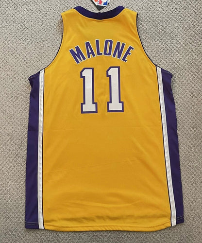 Karl Malone Los Angeles Lakers Official NBA Mitchell & Ness Jersey