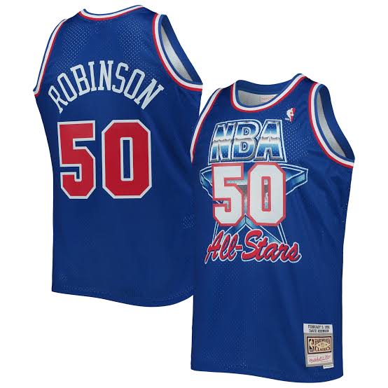 David Robinson San Antonio Spurs 1992 All Star Game Official NBA Mitchell & Ness Jersey