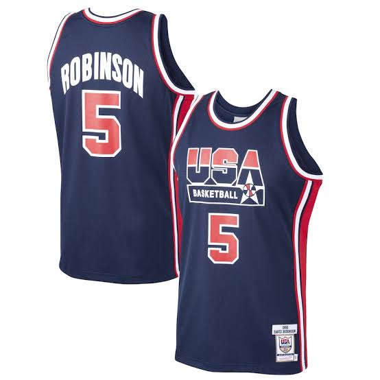 David Robinson USA Olympic Basketball Jersey Mitchell & Ness