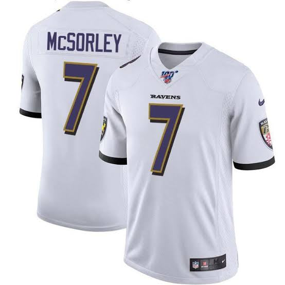 Trace McSorley Baltimore Ravens Official NFL Jersey Nike white