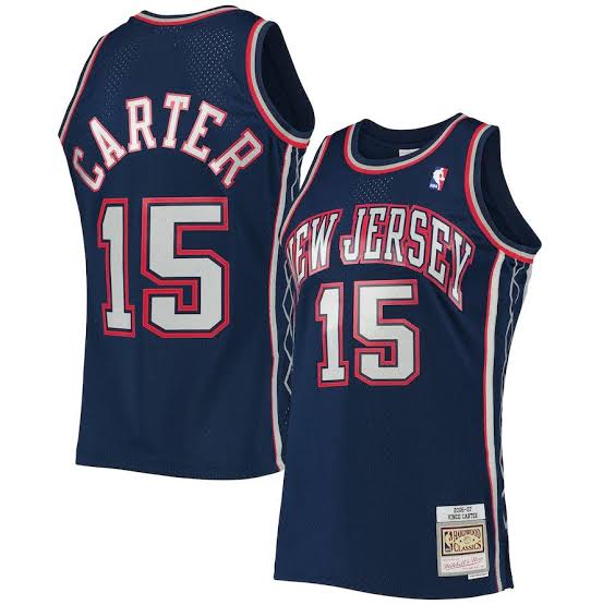 Vince Carter New Jersey Nets Official NBA Mitchell & Ness Jersey