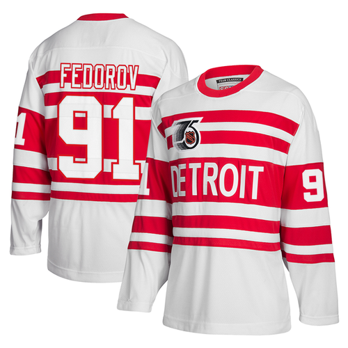 Sergei Federov Detroit Red Wings Official NHL CCM Jersey