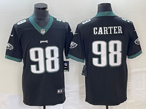 Jalen Carter Philadelphia Eagles official Nike NFL Jersey black