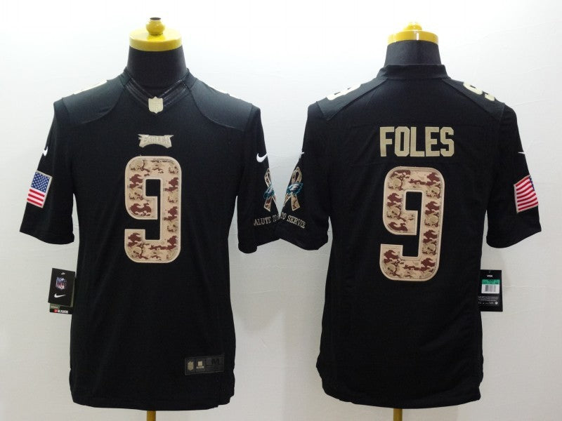 Nick Foles Philadelphia Eagles Nike NFL Salute to Service Jersey black