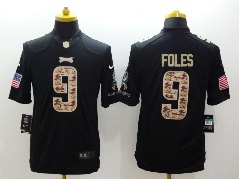 Nick Foles Philadelphia Eagles Nike NFL Salute to Service Jersey black Classic Authentics