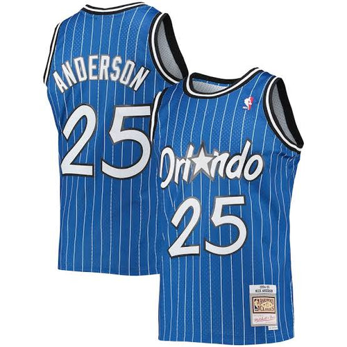 Nick Anderson Orlando Magic Official NBA Mitchell & Ness Jersey blue