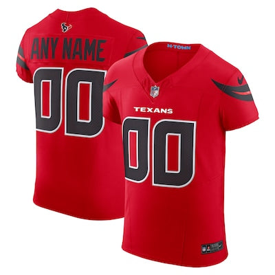 Any name & Number Customized Houston Texans Official NFL Nike jersey Red