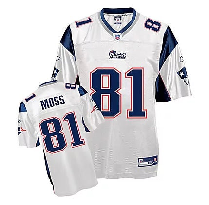 Randy Moss New England Patriots Official NFL Reebok Jersey